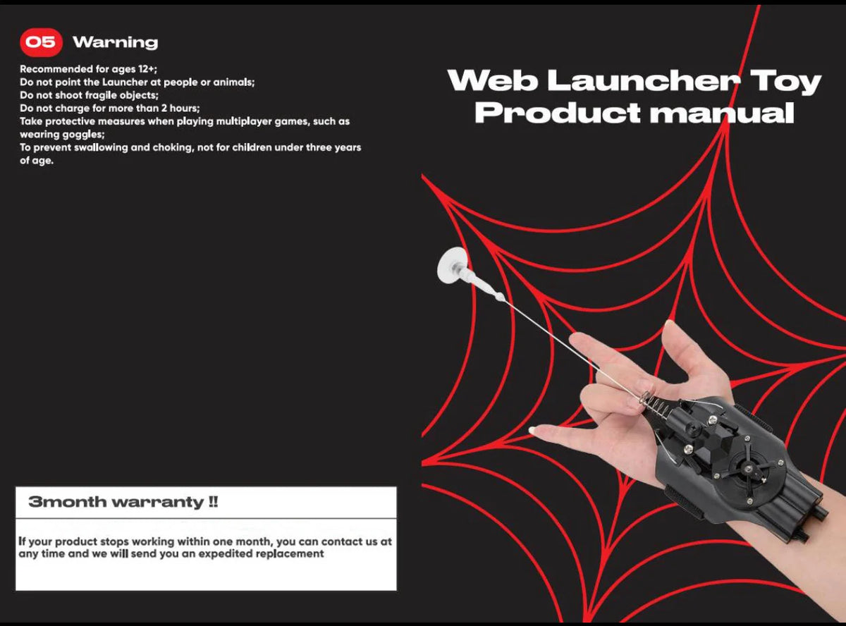 Functional Web Shooter 3.0 – Rechargeable Wearable Web Launcher