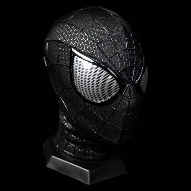 V2 Black Edition Full Head Shell Mask & Magnetic Lenses - Wearable prop mask (Adults)