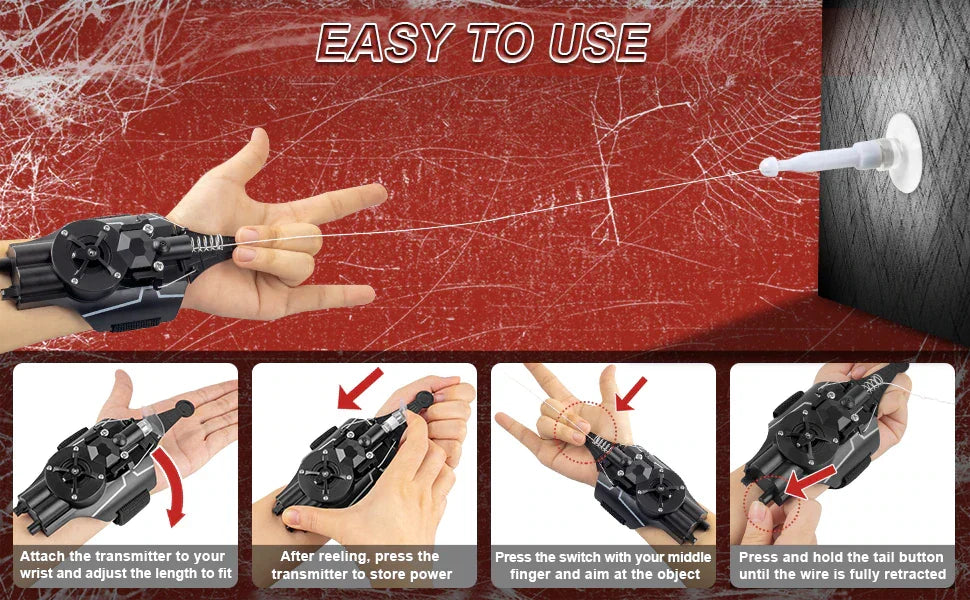 Functional Web Shooter 3.0 – Rechargeable Wearable Web Launcher