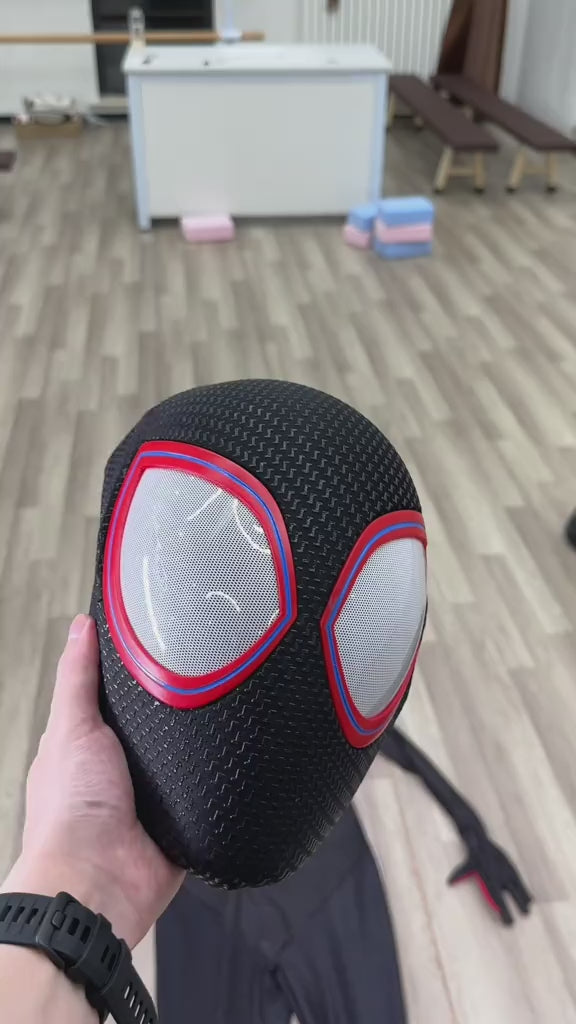 Miles Morales Spider-Man Suit + Mask, Shell & Magnetic Lenses